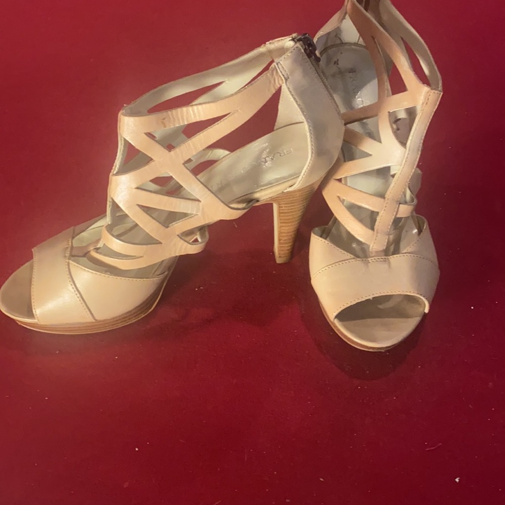 High heeled shoes
